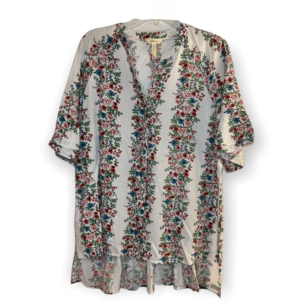 Matilda Jane Floral Tunic in White and Red
